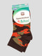 Шкарпетки коричневі з малюнком | 4663727