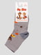 Шкарпетки світло-сірі з малюнком | 4498218