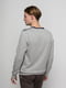 Пуловер серый с принтом | 4704552 | фото 2