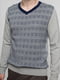 Пуловер серый с принтом | 4704552 | фото 3
