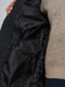 Полупальто темно-серое с принтом | 4711248 | фото 4