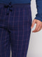 Штани сині у смужку піжамні | 4713175 | фото 4