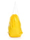 Сумка-мішок жовта з принтом | 3197648 | фото 2