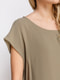 Блуза кольору хакі | 4560112 | фото 3