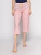 Капри розовые пижамные | 3440032