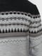 Джемпер черно-серый с орнаментом | 2992418 | фото 3