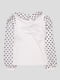 Блуза біла з рукавами в горох | 4715337 | фото 2