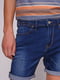 Шорты синие джинсовые | 3009596 | фото 4