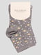 Шкарпетки сірі з принтом | 2710273