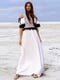 Платье белое с принтом | 4386392 | фото 2