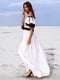 Платье белое с принтом | 4386392 | фото 3