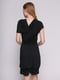 Платье черное с драпировкой | 434146 | фото 2