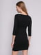 Платье черное с принтом | 1215107 | фото 2