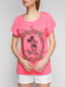Футболка розовая с изображением Микки Мауса | 434175 | фото 3
