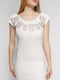 Сукня біла з декорованим написом | 1215245 | фото 3