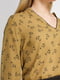 Блуза оливкового цвета в принт | 4789729 | фото 3