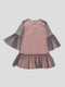 Платье серо-розовое | 4816697 | фото 2