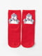 Шкарпетки червоні з малюнком підліткові | 4820871