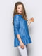 Блуза синяя в полоску | 4304554 | фото 3