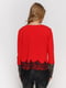 Блуза червона з мереживом | 2877949 | фото 2