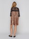 Коротка оксамитова сукня з французьким мереживом | 3778195 | фото 2