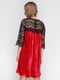 Коротка оксамитова сукня з французьким мереживом | 3778194 | фото 2
