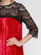 Коротка оксамитова сукня з французьким мереживом | 3778194 | фото 3