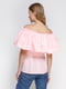 Блуза рожева з відкритими плечима | 2293424 | фото 2