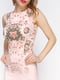 Сукня рожева з квітковим принтом | 3155123 | фото 3