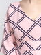 Сукня рожева з геометричним візерунком | 3155111 | фото 3