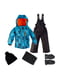 Комплект: куртка, полукомбинезон, шапка, шарф и варежки | 4856418 | фото 3