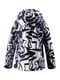 Куртка комбинированного цвета в абстрактный принт | 4856449 | фото 6