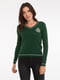 Пуловер темно-зелений | 4313516 | фото 9