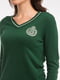 Пуловер темно-зеленый | 4313516 | фото 11