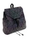 Рюкзак фиолетовый с матовым геометрическим декором (хамелеон) | 4861436