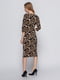 Платье леопардового цвета с кокеткой | 3486509 | фото 2