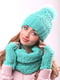 Комплект: шапка, шарф-хомут и митенки | 4866857