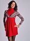 Платье красное с полосками | 2112091 | фото 5