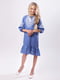 Сукня синя з вишивкою | 3713216 | фото 2