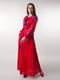 Платье красное с вышивкой | 4235541 | фото 2