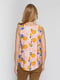 Блуза персикового кольору в принт | 4634636 | фото 2