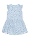 Платье голубое с цветочным принтом | 4864672 | фото 2