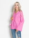 Блуза розовая в полоску | 4903829