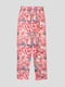 Легінси бежево-рожеві в квітковий принт | 4909328 | фото 2
