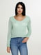 Пуловер зеленый | 4911400