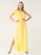 Платье желтое | 4302435 | фото 3