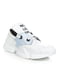 Кросівки біло-блакитні з написом | 4902499
