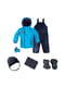 Комплект: куртка, полукомбинезон, шапка, шарф и варежки | 4783653