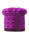 Шапка фіолетова з орнаментом | 4856495