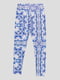 Легінси блакитні в принт | 4781529 | фото 2